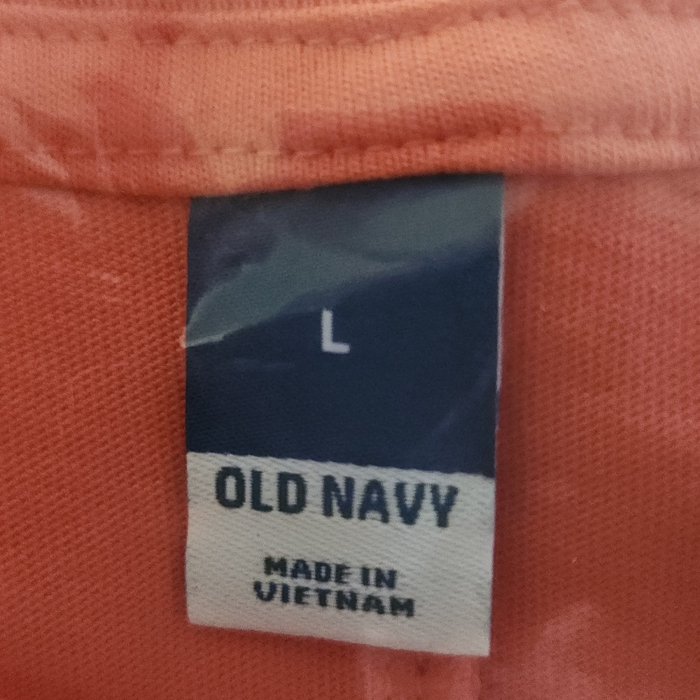 OLD NAVY Vintage Mini T-Shirt Dress Relaxed Fit Coral Crewneck Sleeveless NWT LG - Picture 8 of 13